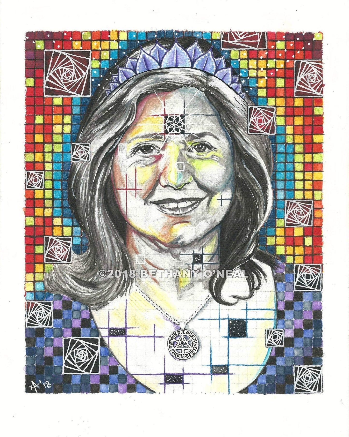 "Portrait of Allyson Grey" Print